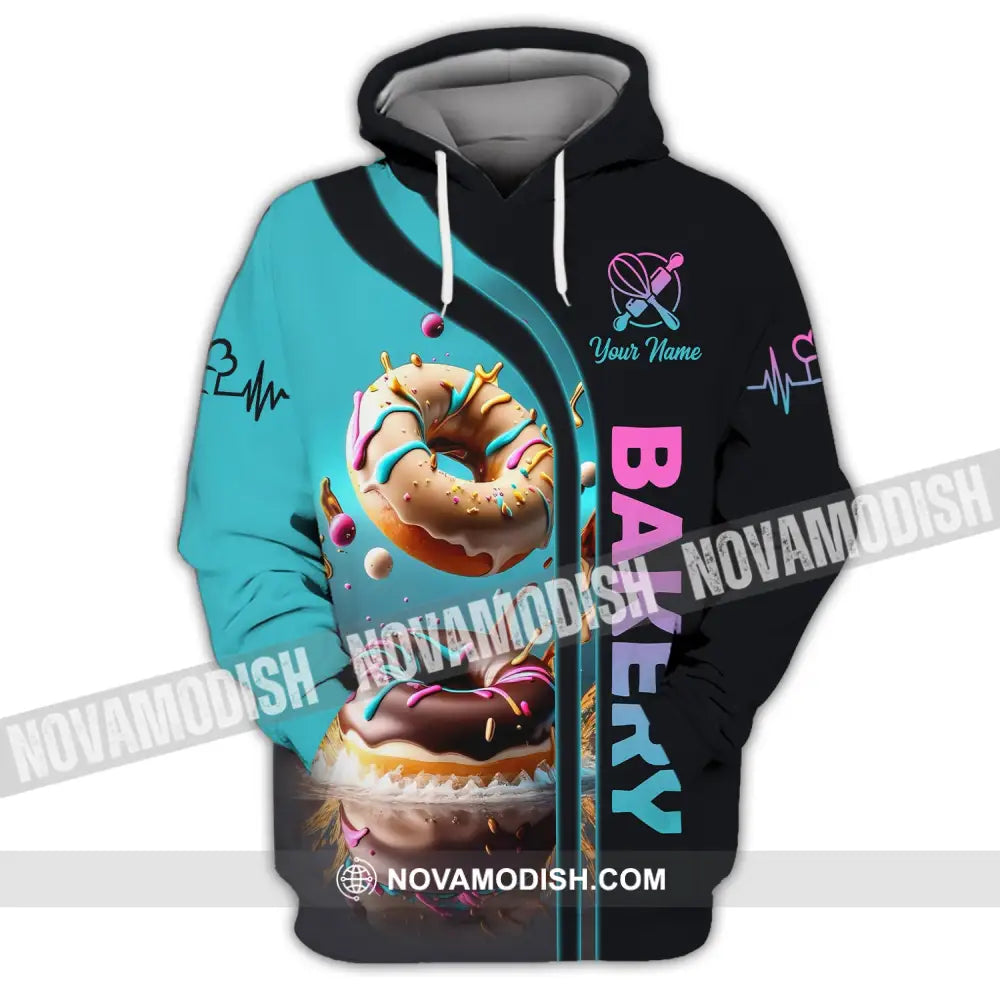 Unisex Shirt Custom Name Baker Bakery Shop Uniform Chef Hoodie Baking Lovers Gift / S T-Shirt