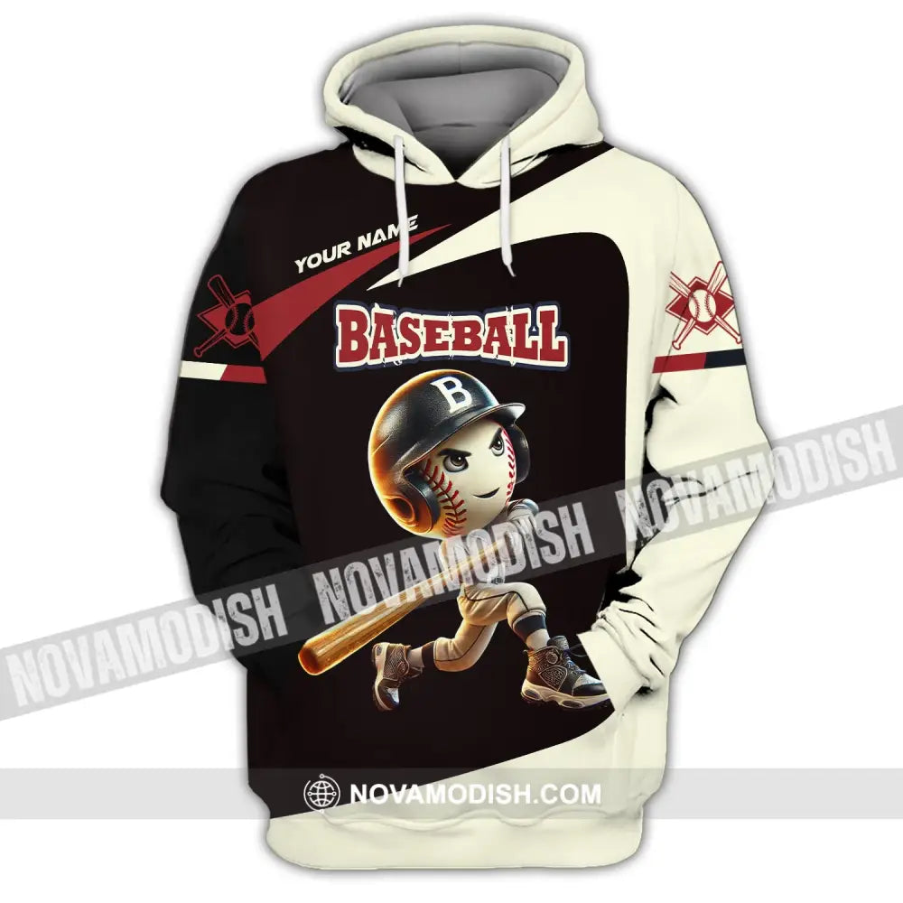 Unisex Shirt - Custom Name Baseball Hoodie / S T-Shirt