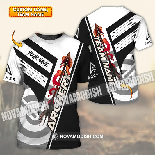 Unisex Shirt - Custom Name Basic Archery Player Shirt T-shirt