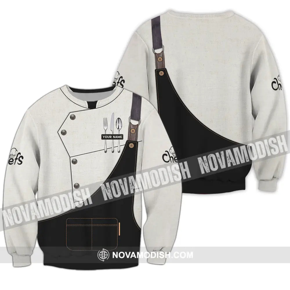 Unisex Shirt - Custom Name Basic Chefs Shirt Long Sleeve / S T-shirt