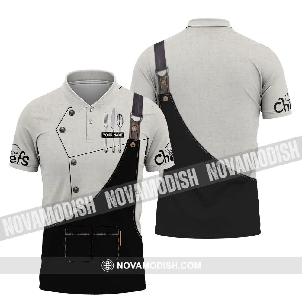 Unisex Shirt - Custom Name Basic Chefs Shirt Polo Shirt / S T-shirt