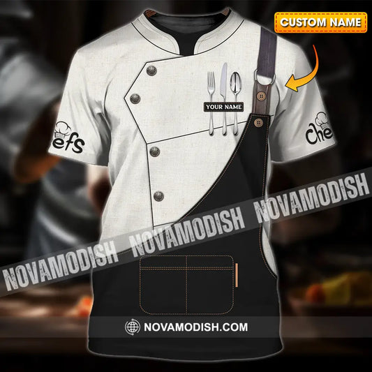 Unisex Shirt - Custom Name Basic Chefs Shirt T-shirt