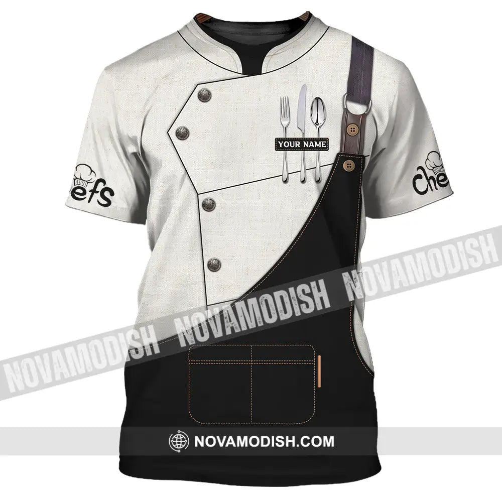 Unisex Shirt - Custom Name Basic Chefs Shirt T-Shirt / S T-shirt