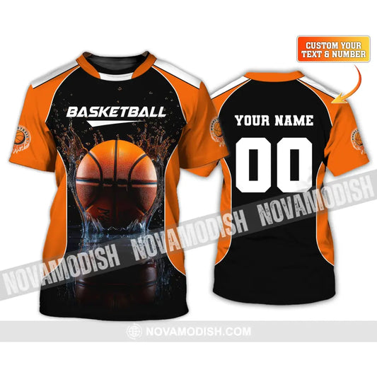 Unisex Shirt Custom Name Basketball T-Shirt Gift For Player