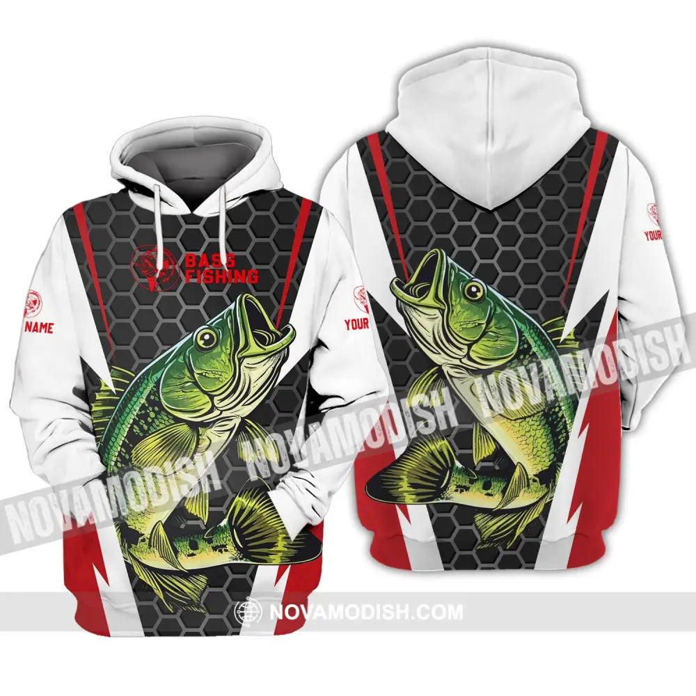 Unisex Shirt - Custom Name Shirt - Bass Fishing Shirt Hoodie / S T-shirt