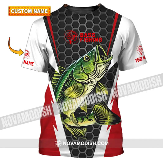 Unisex Shirt - Custom Name Shirt - Bass Fishing Shirt T-shirt