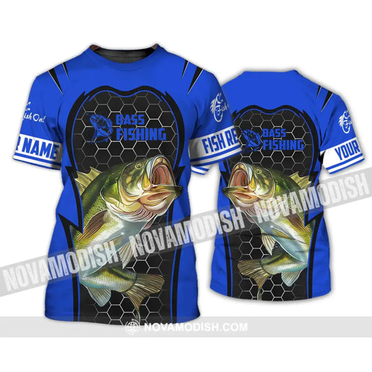 Unisex Shirt - Custom Name Bass Fishing Shirt T-Shirt / S T-shirt