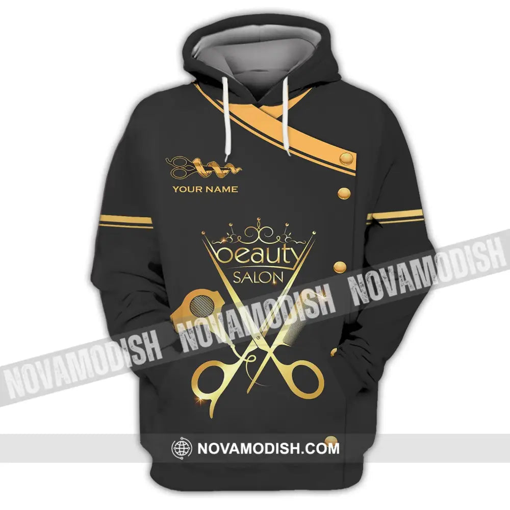 Unisex Shirt - Custom Name Shirt - Beauty Salon Gift For Hairdresser Hoodie / S T-shirt