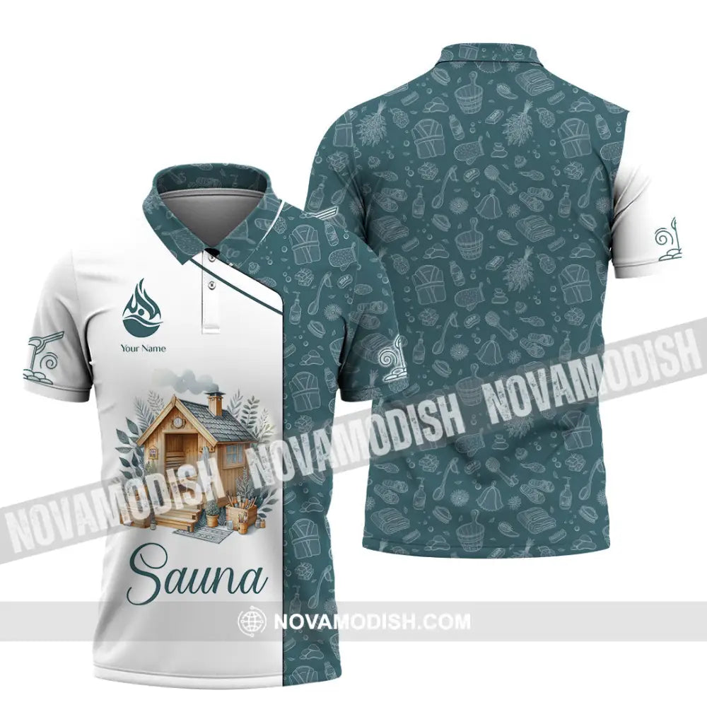 Unisex Shirt - Custom Name Shirt Best Sauna House Polo Shirt / S T-shirt