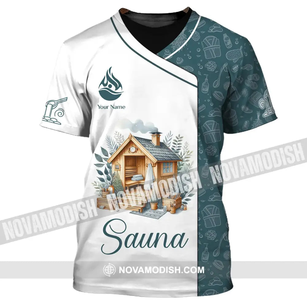 Unisex Shirt - Custom Name Shirt Best Sauna House T-Shirt / S T-shirt