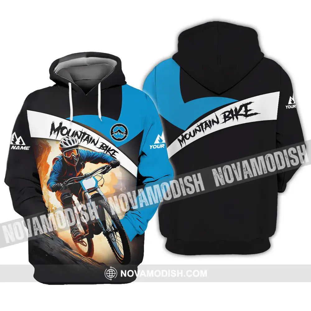 Unisex Shirt - Custom Name Biker Shirt For Mountain Bike Player Racing Hoodie / S T-shirt