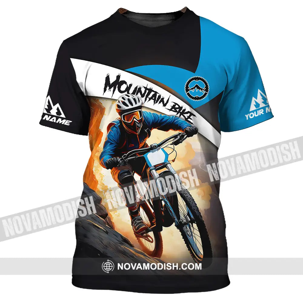 Unisex Shirt - Custom Name Biker Shirt For Mountain Bike Player Racing T-Shirt / S T-shirt