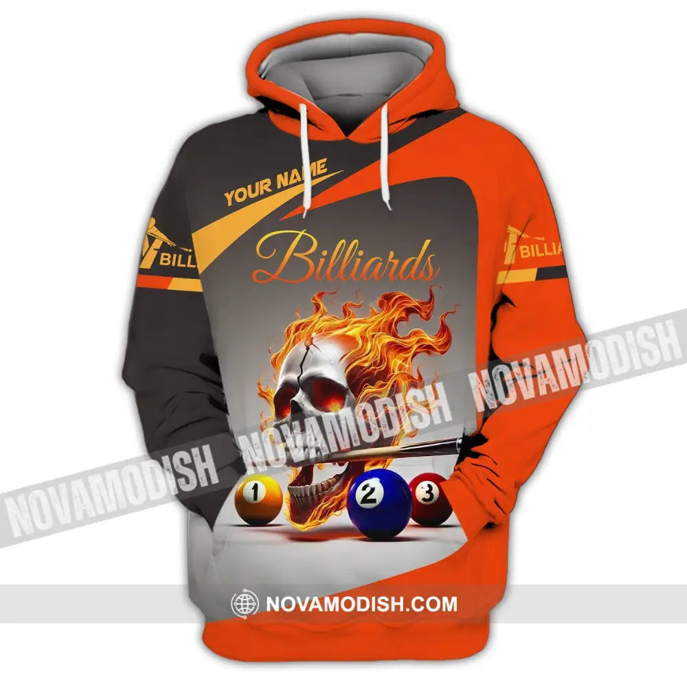 Unisex Shirt Custom Name Billiard Gift Hoodie / S T-Shirt