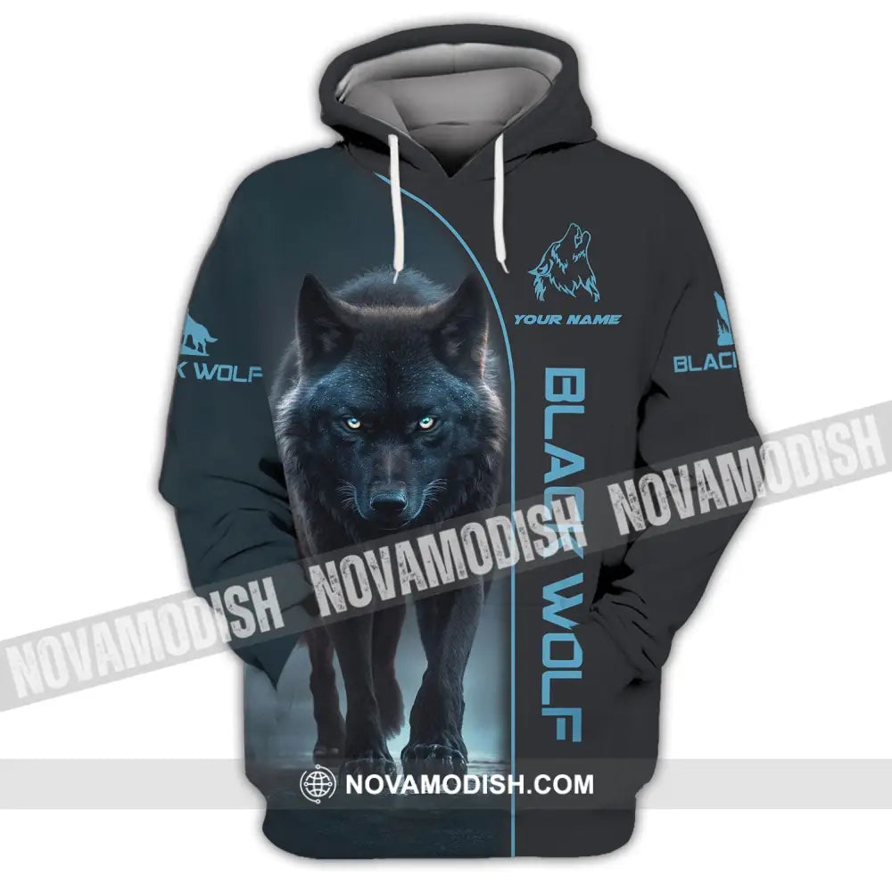 Unisex Shirt - Custom Name Shirt - Black Wolf Shirt - Black Wolf Name Hoodie / S T-shirt