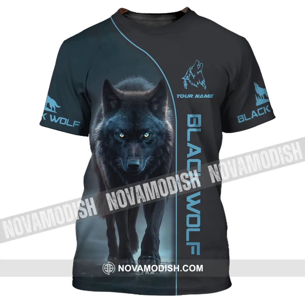 Unisex Shirt - Custom Name Shirt - Black Wolf Shirt - Black Wolf Name T-Shirt / S T-shirt