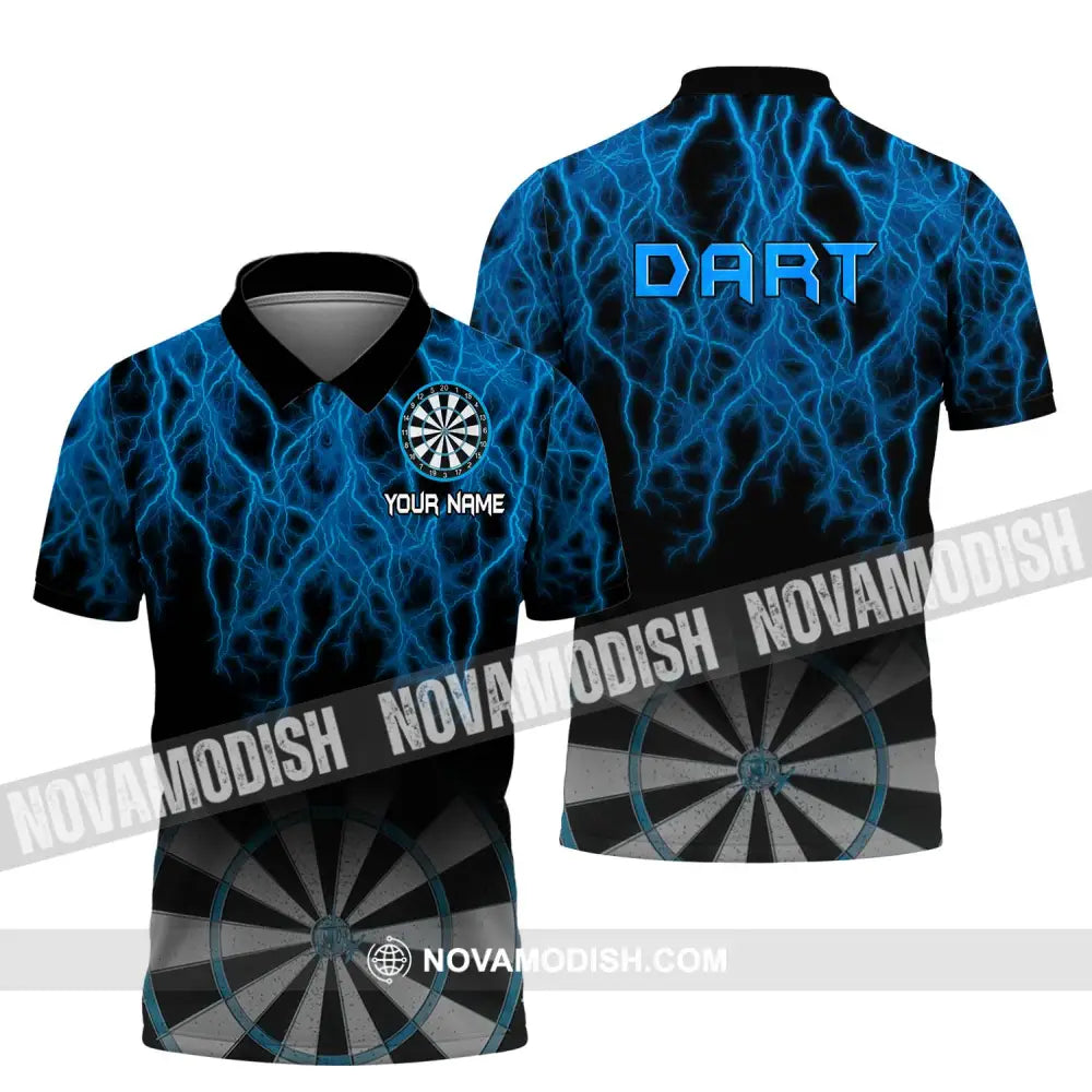 Unisex Shirt - Custom Name Shirt Blue Dart Polo Shirt / S T-shirt