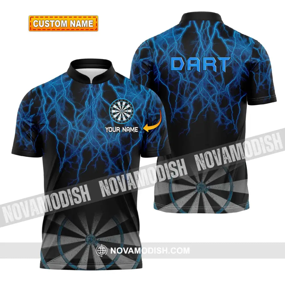 Unisex Shirt - Custom Name Shirt Blue Dart T-shirt