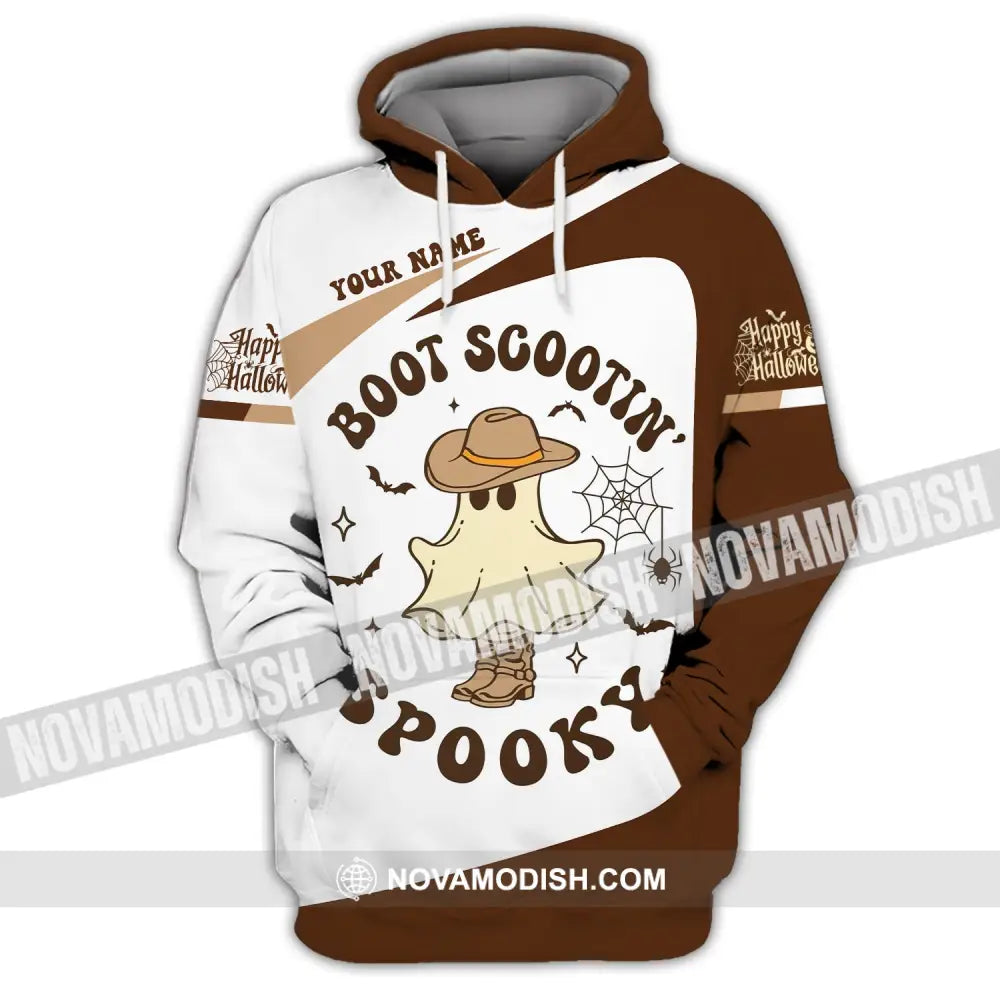 Unisex Shirt - Custom Name Boot Scootin Spooky Hoodie / S T-Shirt