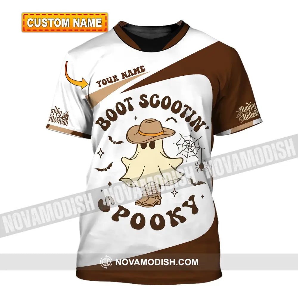 Unisex Shirt - Custom Name Boot Scootin Spooky T-Shirt