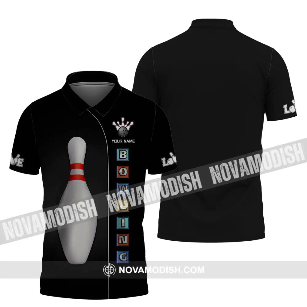 Unisex Shirt Custom Name Bowling For Lovers Gifts Polo / S T-Shirt