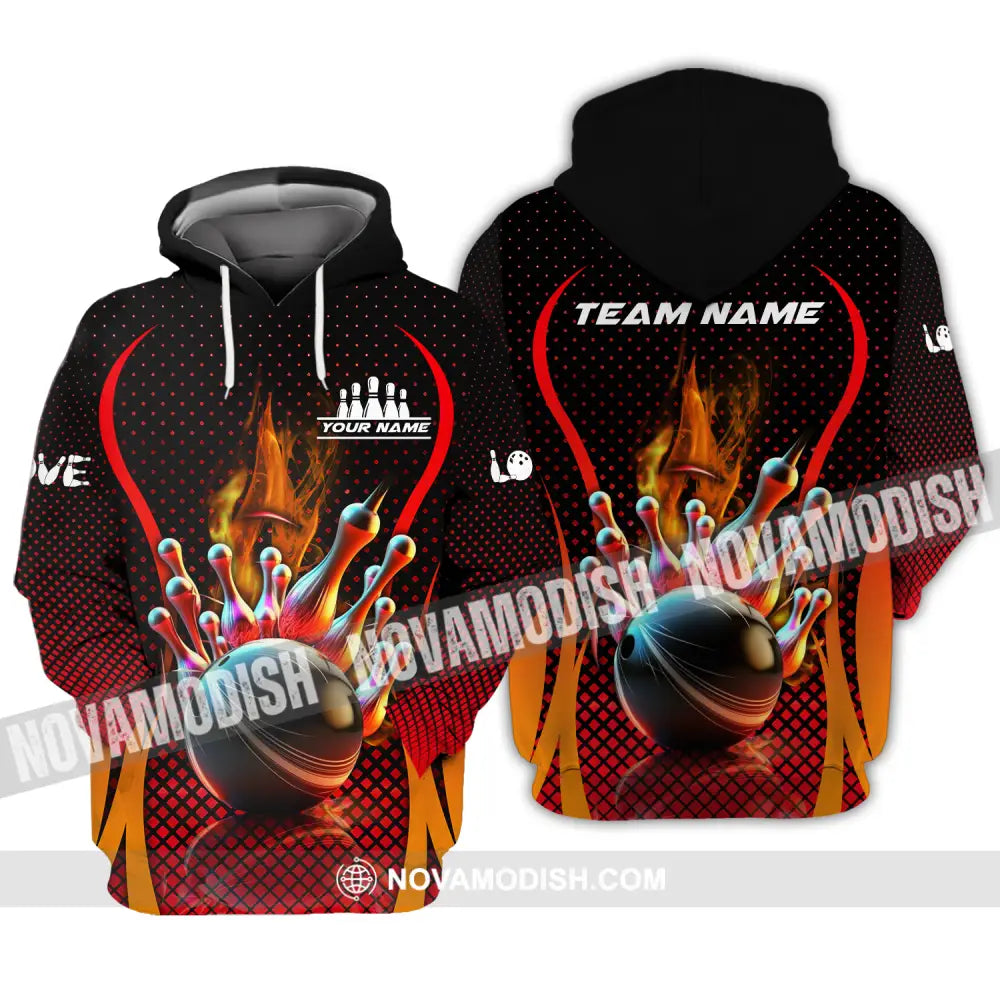 Unisex Shirt - Custom Name Bowling Shirt Hoodie / S T-shirt