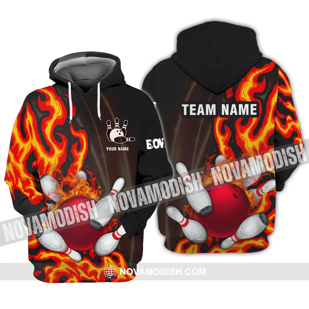 Unisex Shirt - Custom Name Shirt Bowling Hoodie / S T-shirt