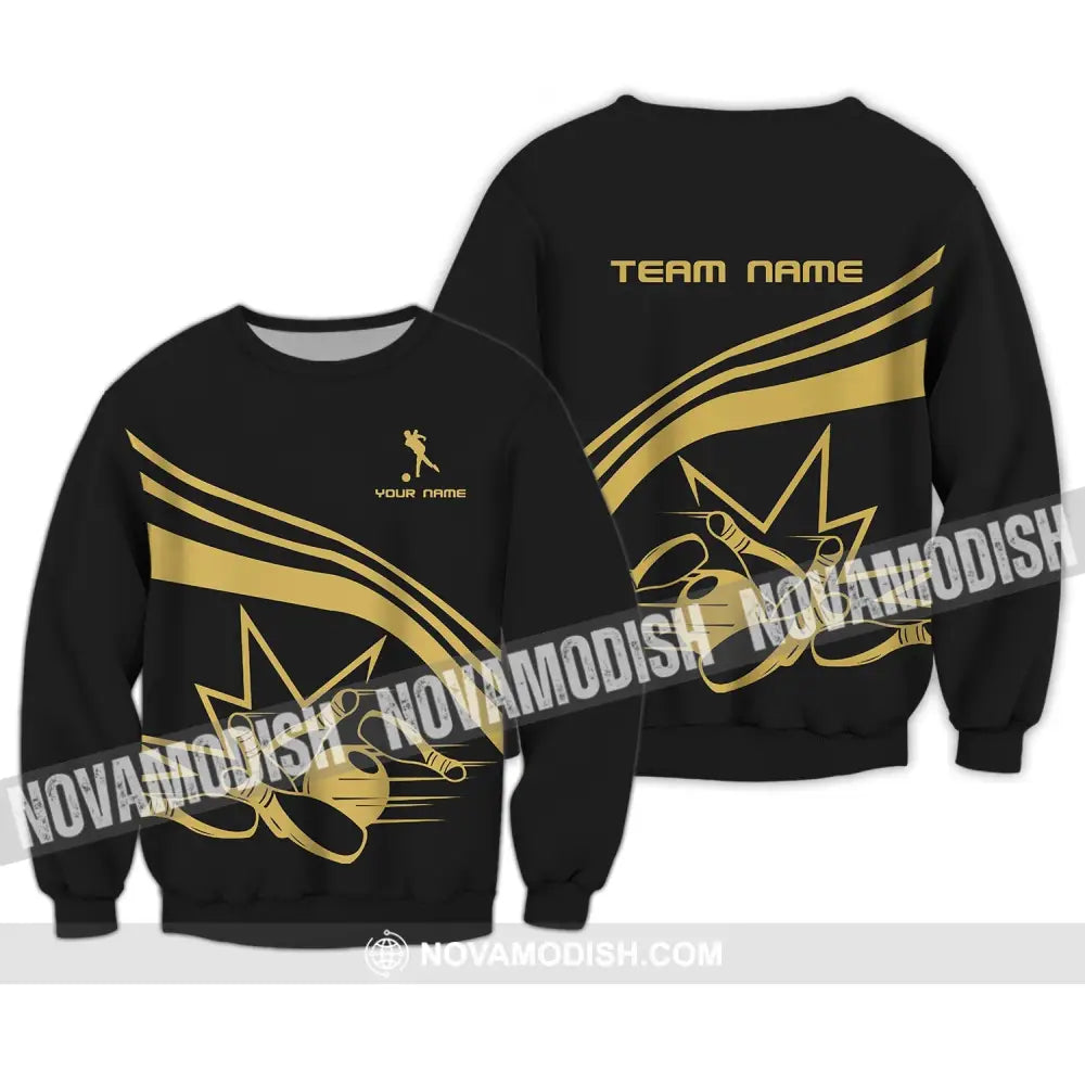 Unisex Shirt - Custom Name Shirt - Bowling Lover Shirt Long Sleeve / S T-shirt
