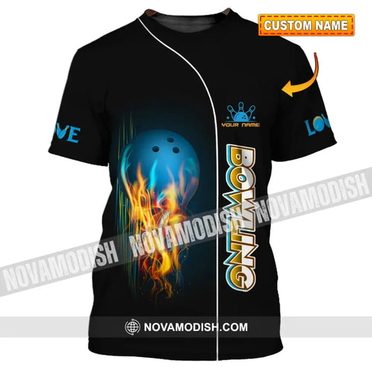 Unisex Shirt - Custom Name Shirt - Bowling Lover Shirt T-shirt
