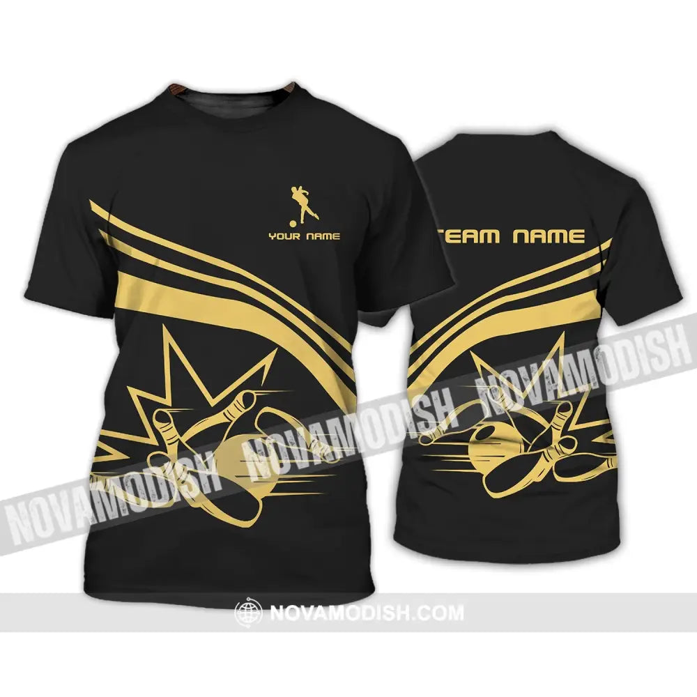 Unisex Shirt - Custom Name Shirt - Bowling Lover Shirt T-Shirt / S T-shirt