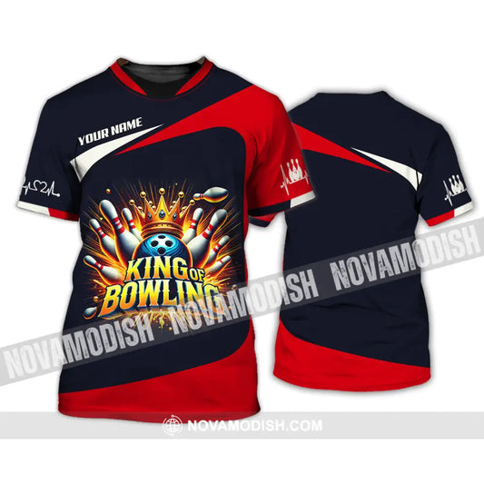 Unisex Shirt Custom Name Bowling Polo Long Sleeve Gift T-Shirt / S T-Shirt