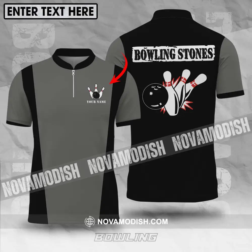 Unisex Shirt - Custom Name Shirt Bowling Stones Shirt T-shirt
