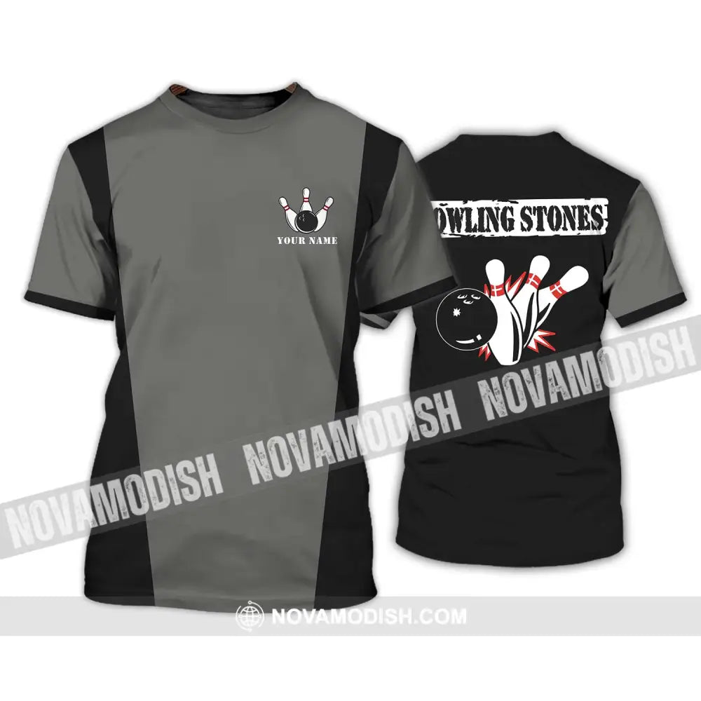Unisex Shirt - Custom Name Shirt Bowling Stones Shirt T-Shirt / S T-shirt