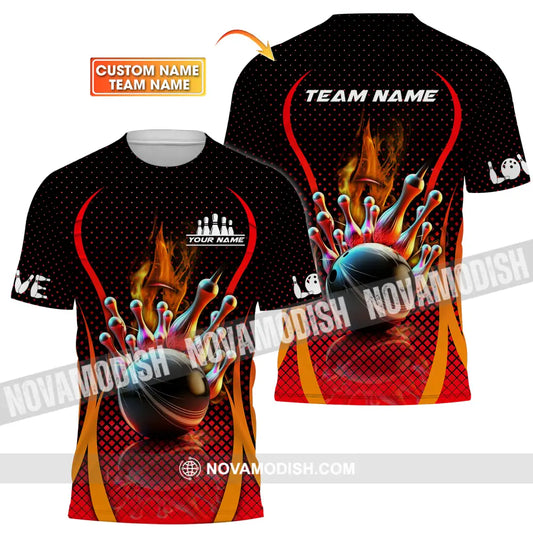 Unisex Shirt - Custom Name Bowling Shirt T-shirt