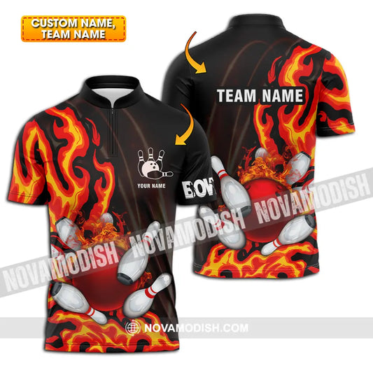 Unisex Shirt - Custom Name Shirt Bowling T-shirt