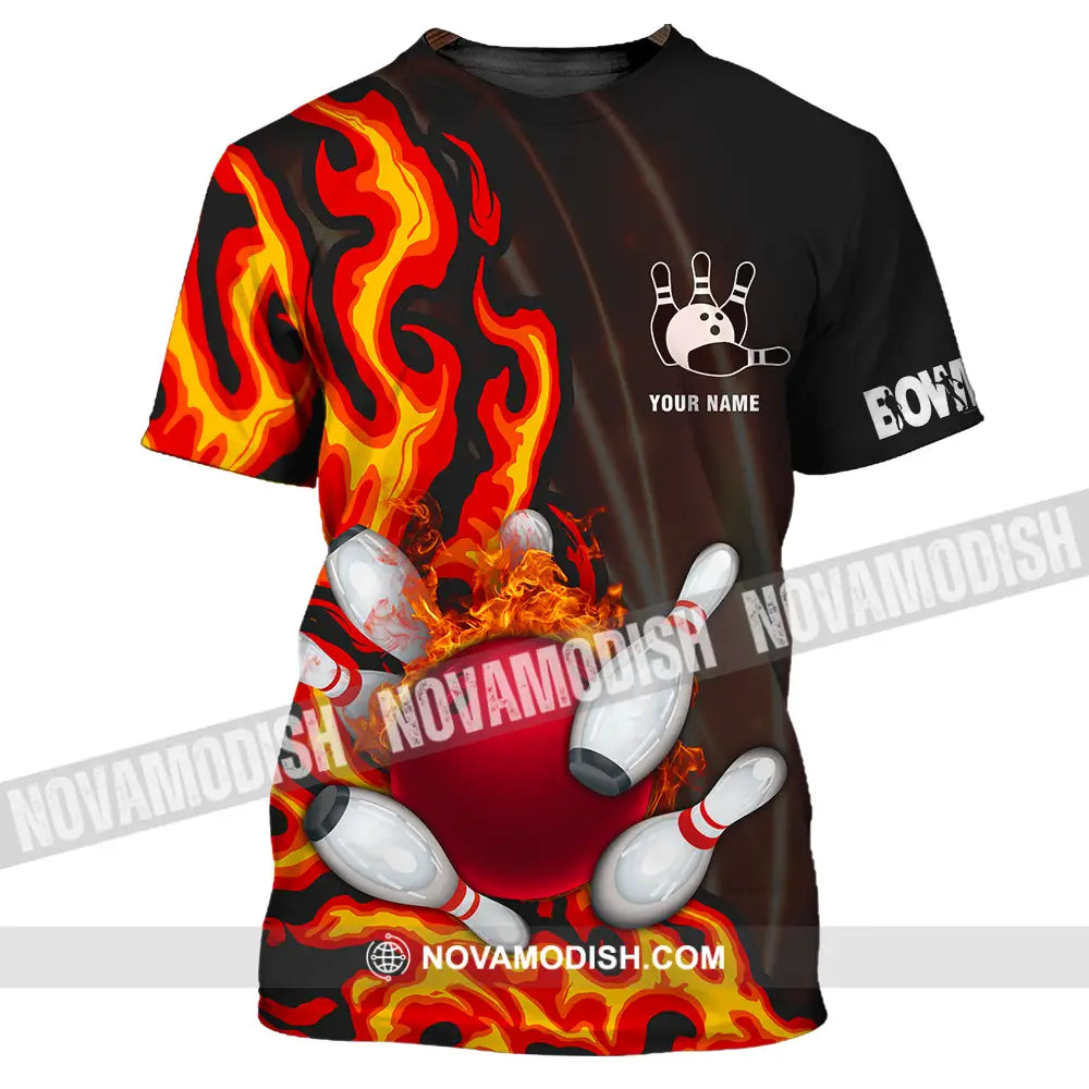Unisex Shirt - Custom Name Shirt Bowling T-Shirt / S T-shirt