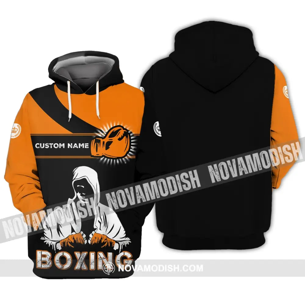 Unisex Shirt - Custom Name Boxing Shirt - Gift For Boxing Lover Unisex Shirt Hoodie / S T-shirt