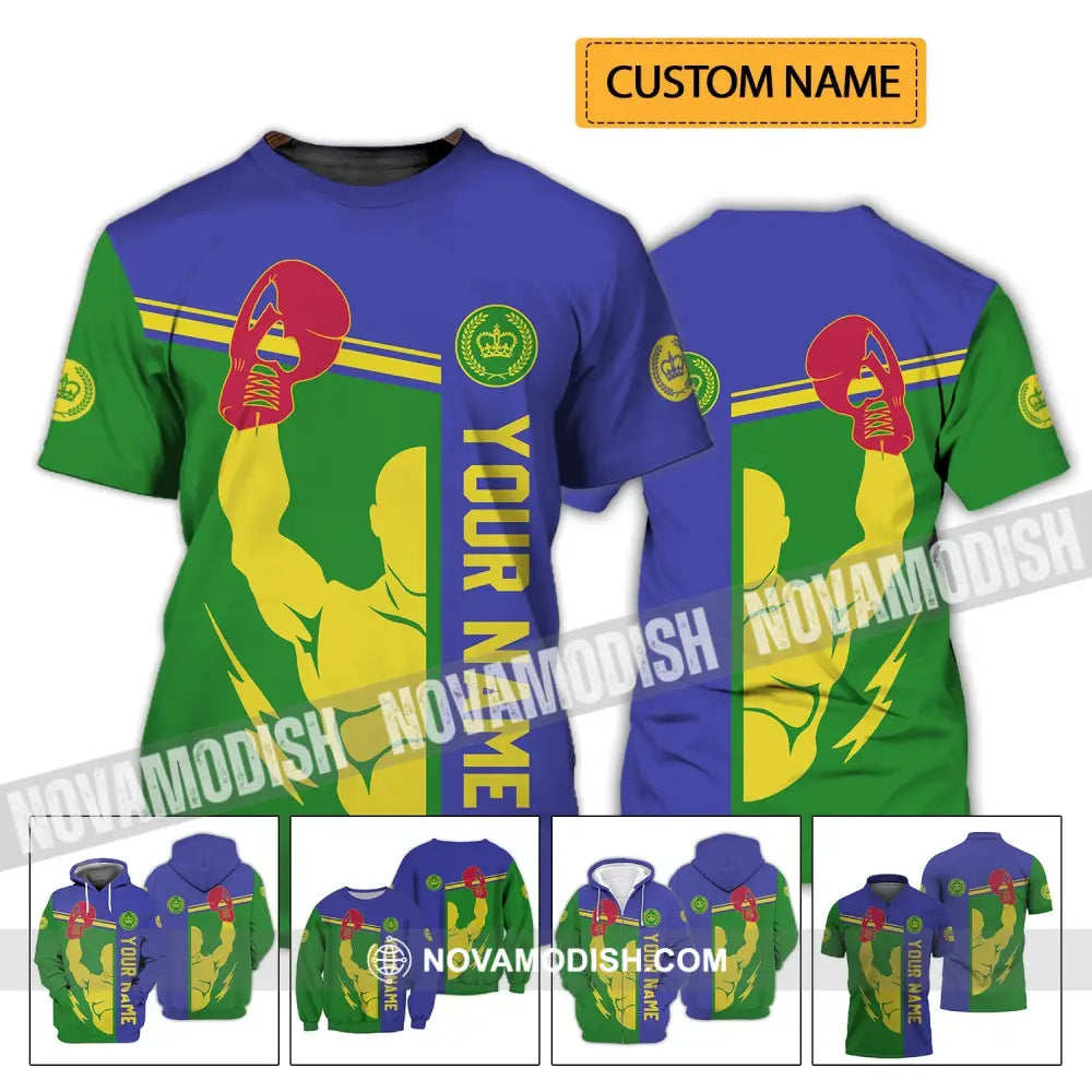 Unisex Shirt - Custom Name Boxing Shirt - Gift For Boxing Lover T-shirt