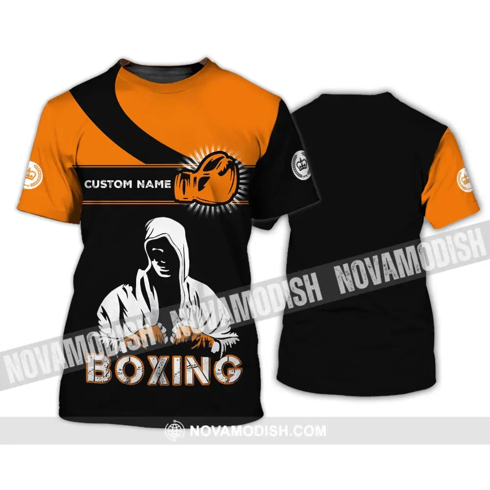 Unisex Shirt - Custom Name Boxing Shirt - Gift For Boxing Lover Unisex Shirt T-Shirt / S T-shirt