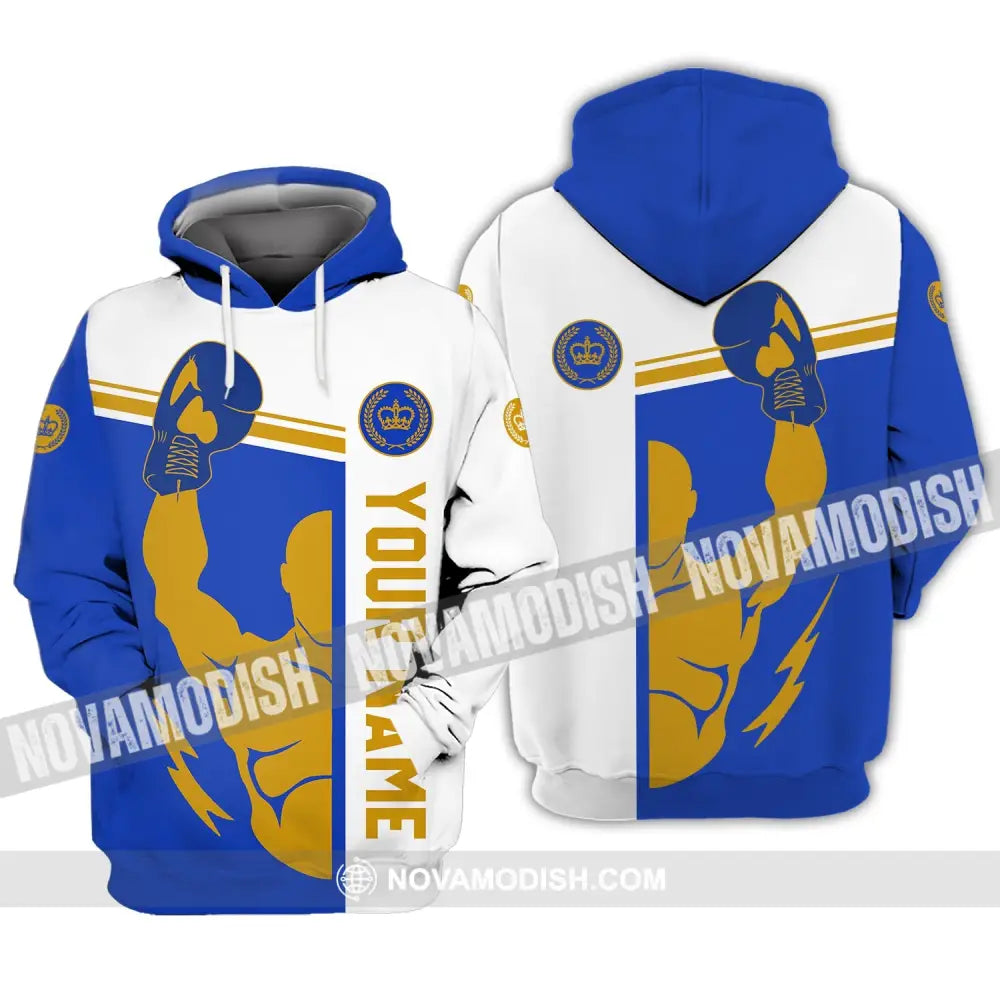 Unisex Shirt - Custom Name Boxing Shirt - Gift For Boxing Lover The Champion Hoodie / S T-shirt