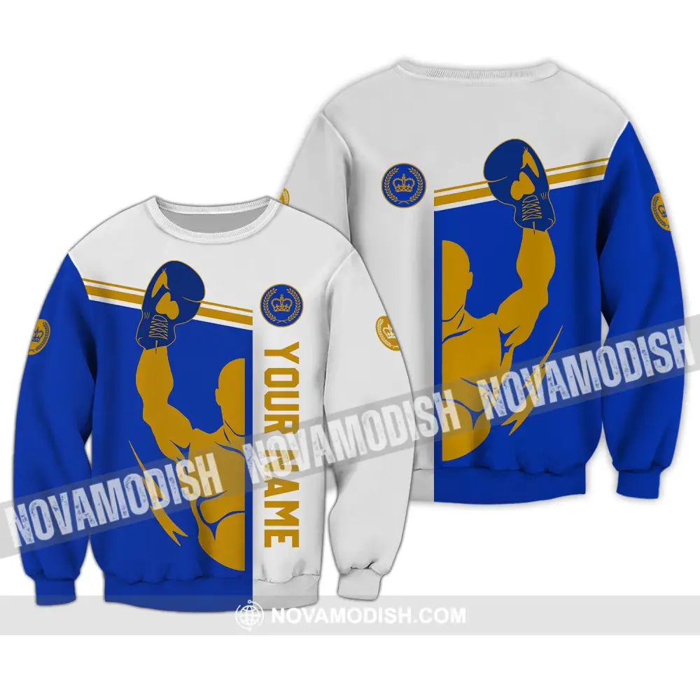 Unisex Shirt - Custom Name Boxing Shirt - Gift For Boxing Lover The Champion Long Sleeve / S T-shirt
