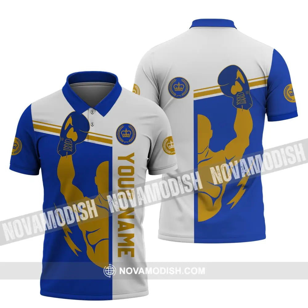 Unisex Shirt - Custom Name Boxing Shirt - Gift For Boxing Lover The Champion Polo Shirt / S T-shirt