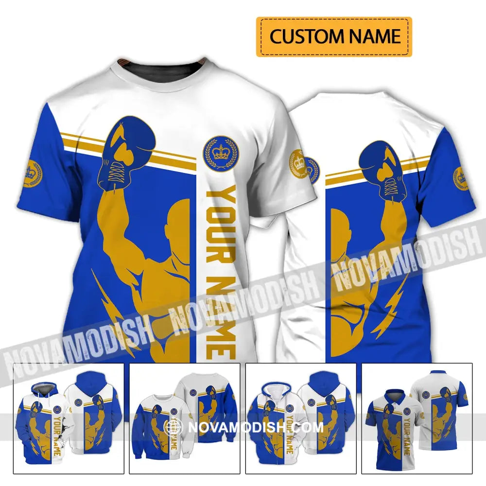 Unisex Shirt - Custom Name Boxing Shirt - Gift For Boxing Lover The Champion T-shirt