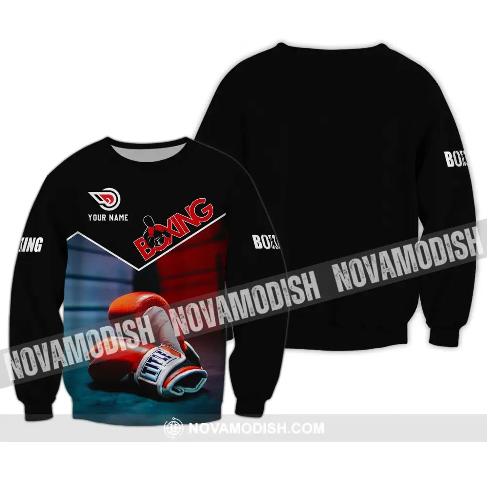 Unisex Shirt - Custom Name Shirt - Boxing Shirt Long Sleeve / S T-shirt