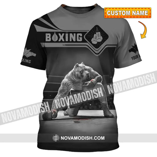 Unisex Shirt Custom Name Boxing Long Sleeve T-Shirt T-Shirt