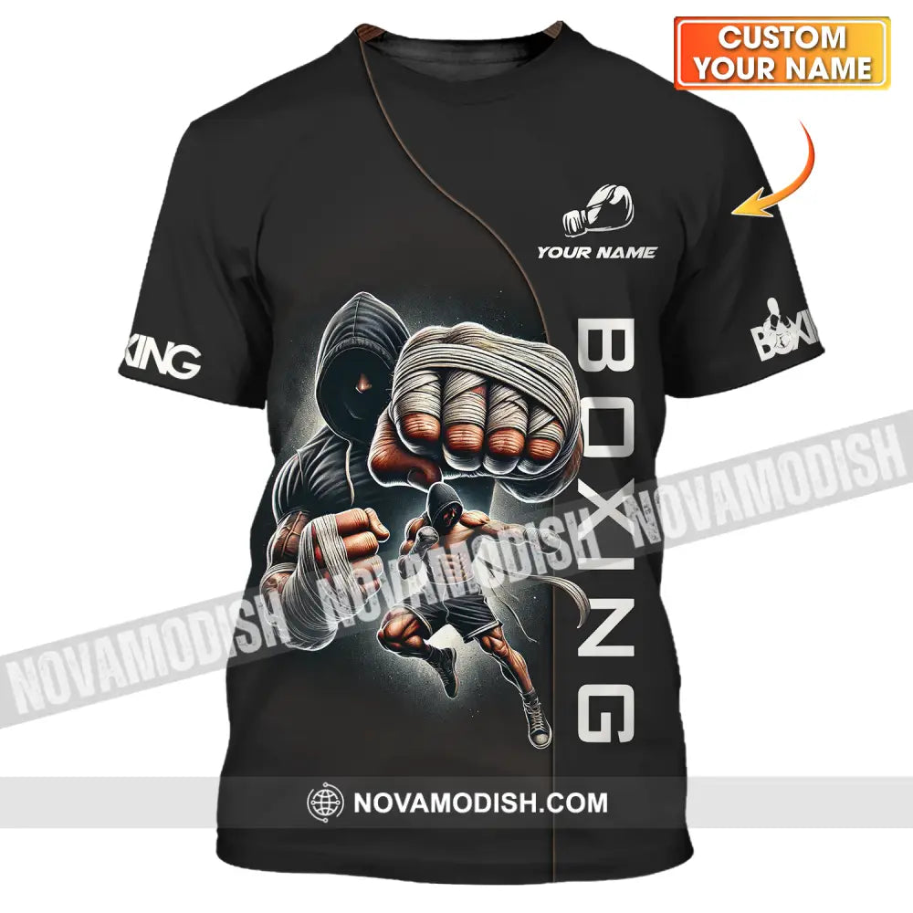 Unisex Shirt - Custom Name Boxing Lover Shirt Boxing King T-shirt