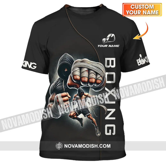 Unisex Shirt - Custom Name Boxing Lover Shirt Boxing King T-shirt