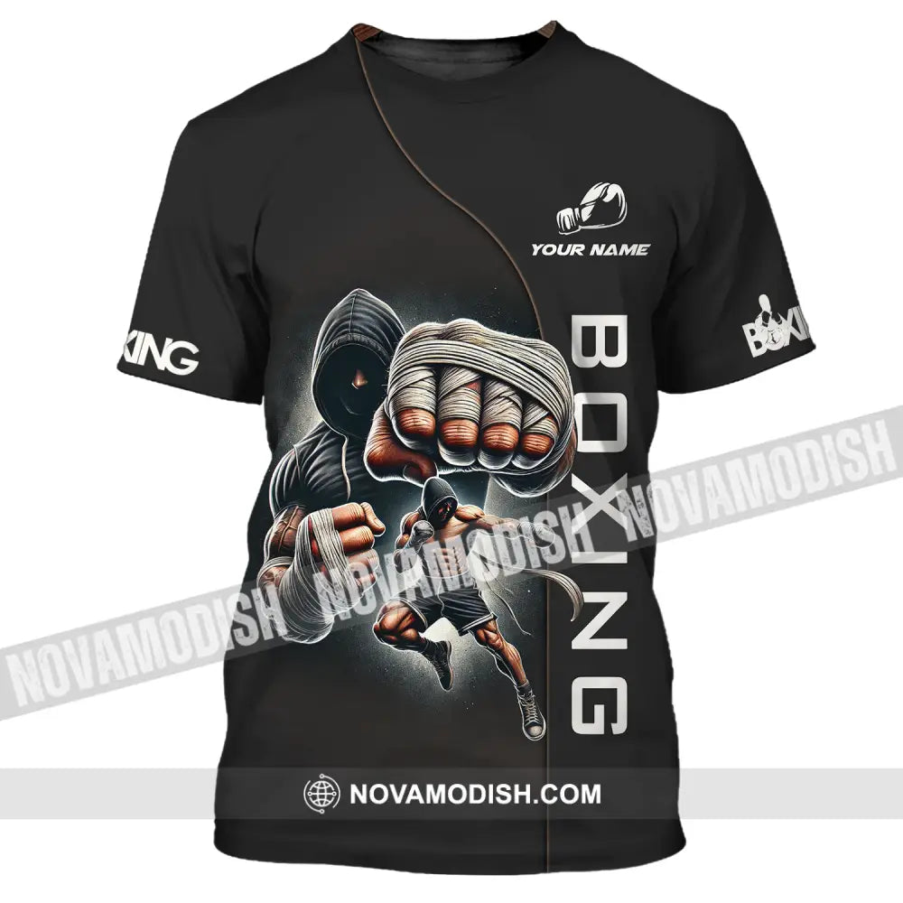 Unisex Shirt - Custom Name Boxing Lover Shirt Boxing King T-Shirt / S T-shirt