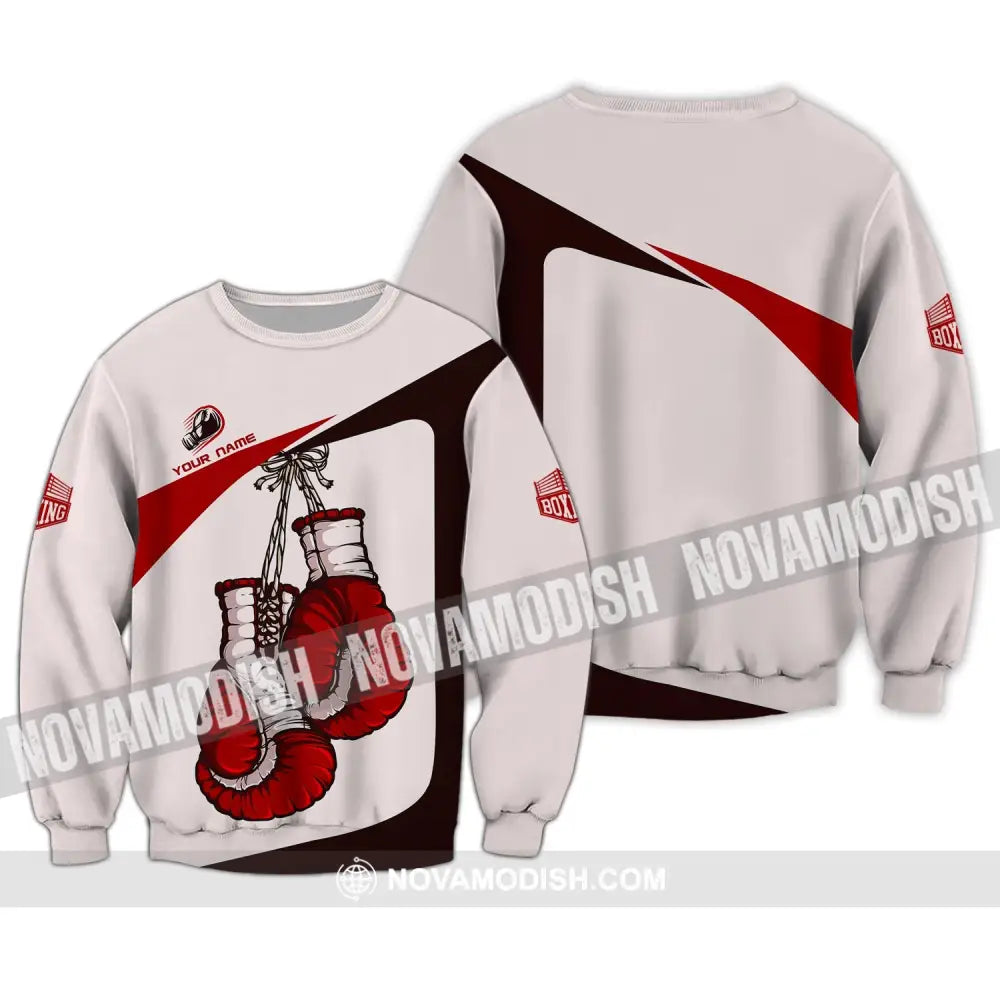 Unisex Shirt - Custom Name Shirt - Boxing Lover Shirt Long Sleeve / S T-shirt