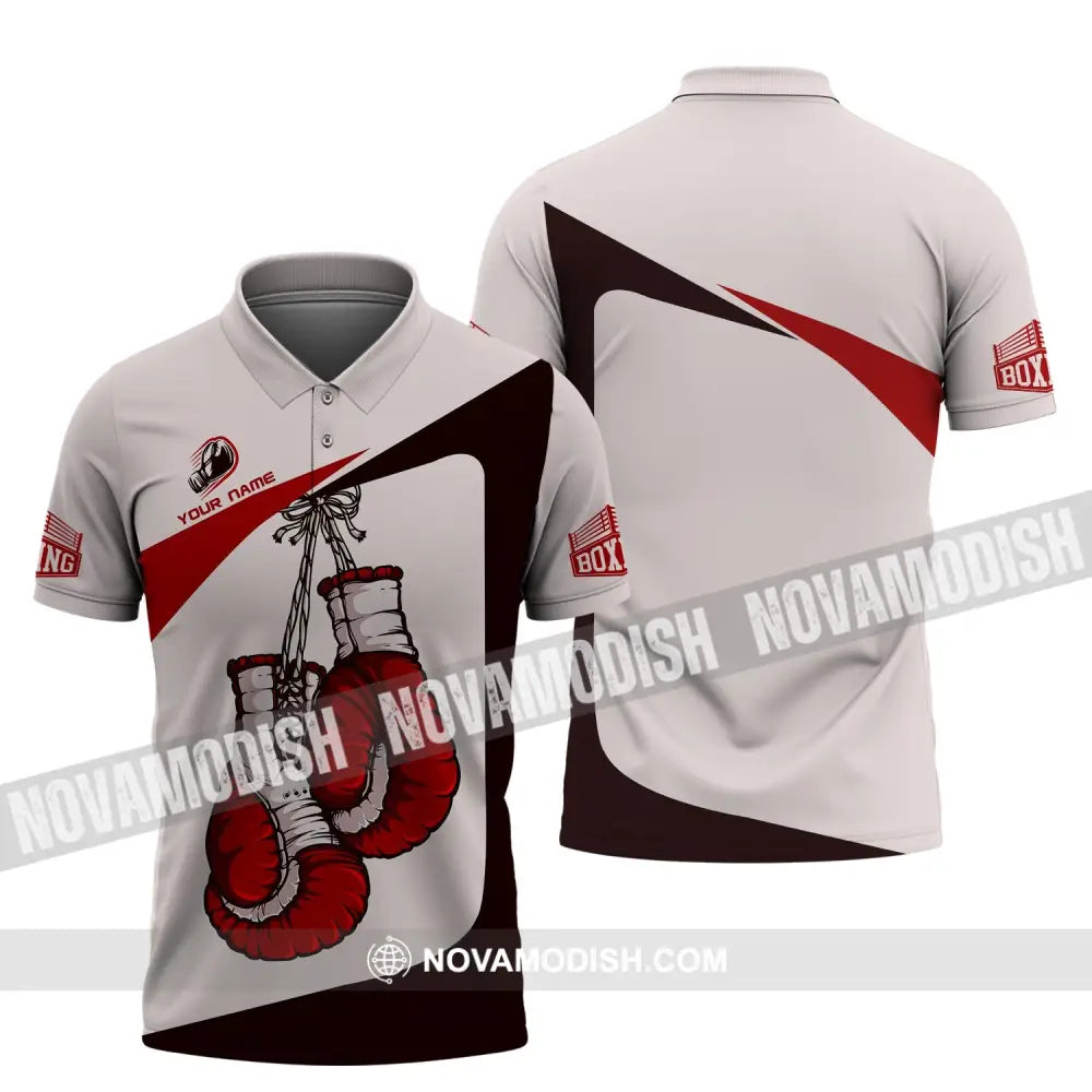 Unisex Shirt - Custom Name Shirt - Boxing Lover Shirt Polo Shirt / S T-shirt