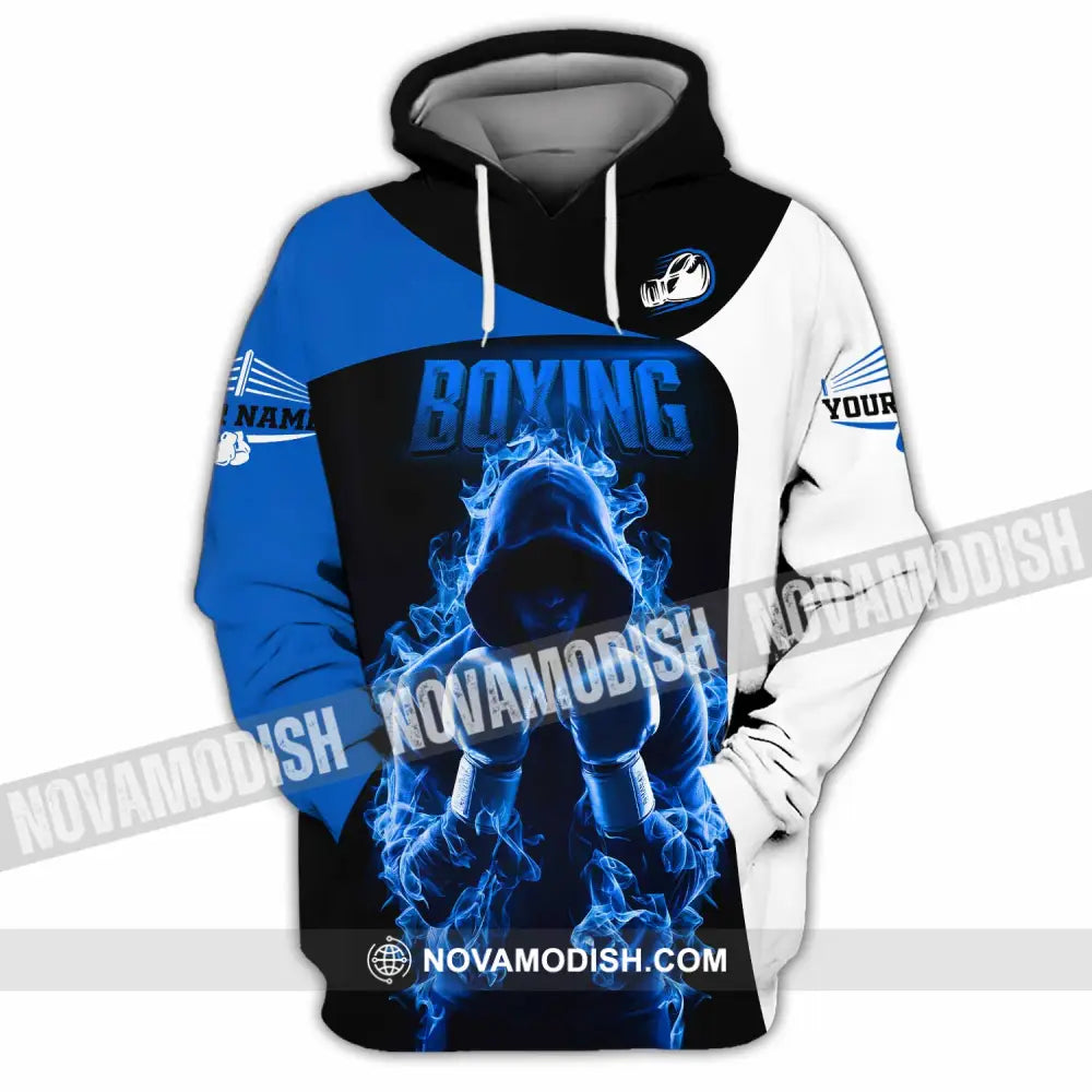 Unisex Shirt Custom Name Boxing Lover T-Shirt Gift Hoodie / S T-Shirt
